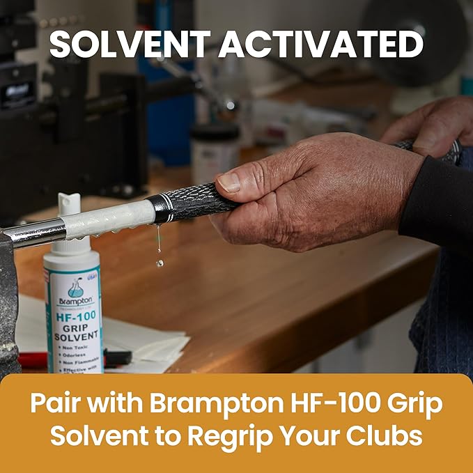 Brampton Premium Golf Grip Tape - 2" x 10" Solvent Activated Adhesive Strips for Golf Club Regripping