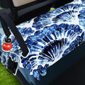 AQQA Golf Cart Seat Covers, Tropical Palm Leaf-Boho-Marble Microfiber Golf Cart Seat Blanket, Golf Blanket, Golf Accessories, Golf Cart Seat Towel Fits All 2-Seat Golf Carts, 55"x 32"