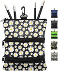 FINGER TEN Golf Pouch Bag for Valuables Tee Color with 4 Golf Pencil Pack, Zippered Pocket Gear Clip Hook to Bag