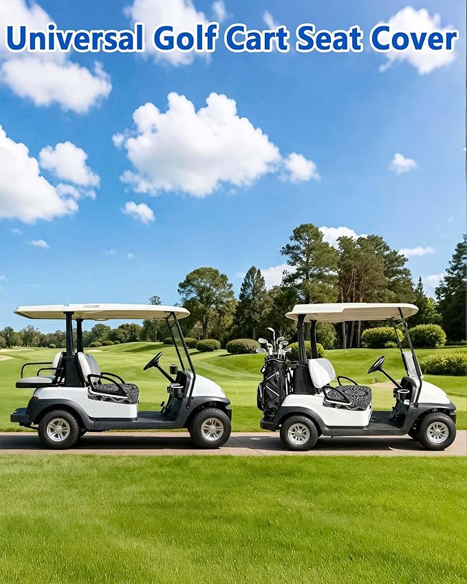 Comfortable Golf Cart Seat Covers, Soft Golf Cart Towel, Golf Cart Accessories, Club Car and Other 2-Seat Golf Carts