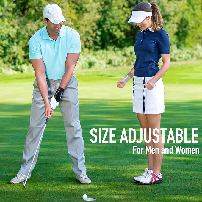 GAIARENA Golf Wrist Brace Wrist Hinge Swing Aid, Efficient Golf Swing Training Equipment to Correct Wrist Angle & Develop Muscle Memory for Beginner Golfers