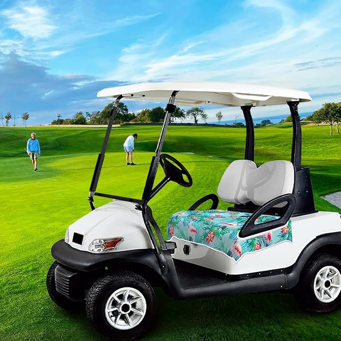 Golf Cart Seat Covers, Golf Cart Seat Towel Blanket, Suitable Yamaha, EZGO, Club Cars, Icon and More 2-Seats Cart, 100% Microfiber, Essential Golf Cart Accessories, 51'' x 31''