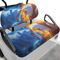 Fashion Print Golf Cart Seat Covers 2 Passenger Golf Cart Backrest Cover Golf Cart Seat Towel Gift for Friends