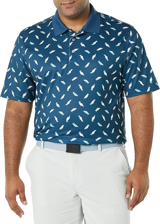 Amazon Essentials Mens Golf Polo Shirt, Moisture-Wicking Quick Dry, Short Sleeve