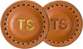 Northwind Personalized Leather Golf Ball Markers (Set of 2) – Monogrammed Full Grain Genuine Leather, Debossed & Handmade in USA – Custom Golf Accessories, Unique Premium Gifts for Men, Dad & Golfers
