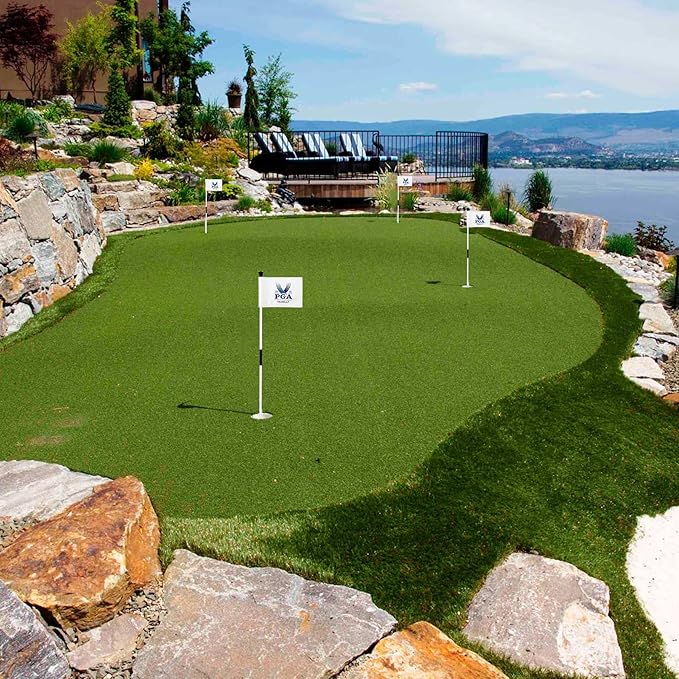Golf Flagpole - Detachable Design - Ball Retrieval Base - Perfect for Backyard Practice Putting Green, Country Club, Driving Range - 3FT | 6FT in Height Optional