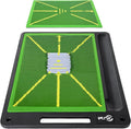 Golf Mat Pro Premium Swing Training Mat for Analyzing Swing Path and Ball Impact, Replaceable Golf Practice Mats for Indoor Outdoor Hitting Training, Gifts for Men