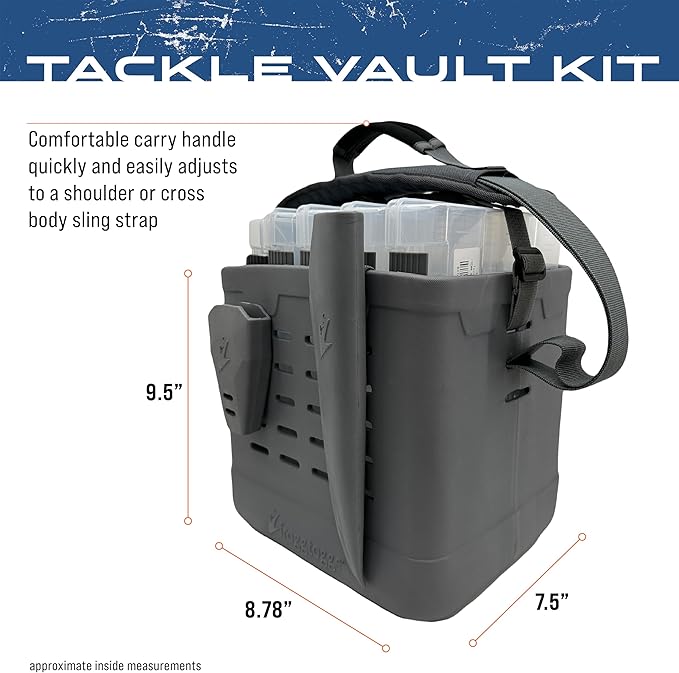 FROGG TOGGS EVA Tackle Vault, Lightweight, Customizable Fishing Tackle Bag