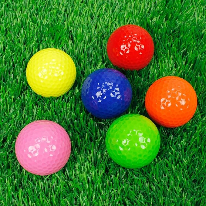 Crestgolf Colored Class Practice Golf Balls Pack of 6
