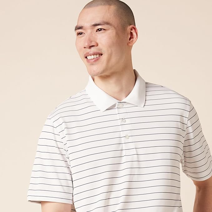 Amazon Essentials Mens Golf Polo Shirt, Moisture-Wicking Quick Dry, Short Sleeve