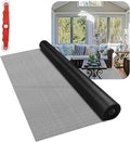 Fiberglass Window Screen Mesh Roll - 48"x100', Easy-to-Cut Screen Door Mesh for Windows, Pool, Porch Durable Mesh Replacement Option