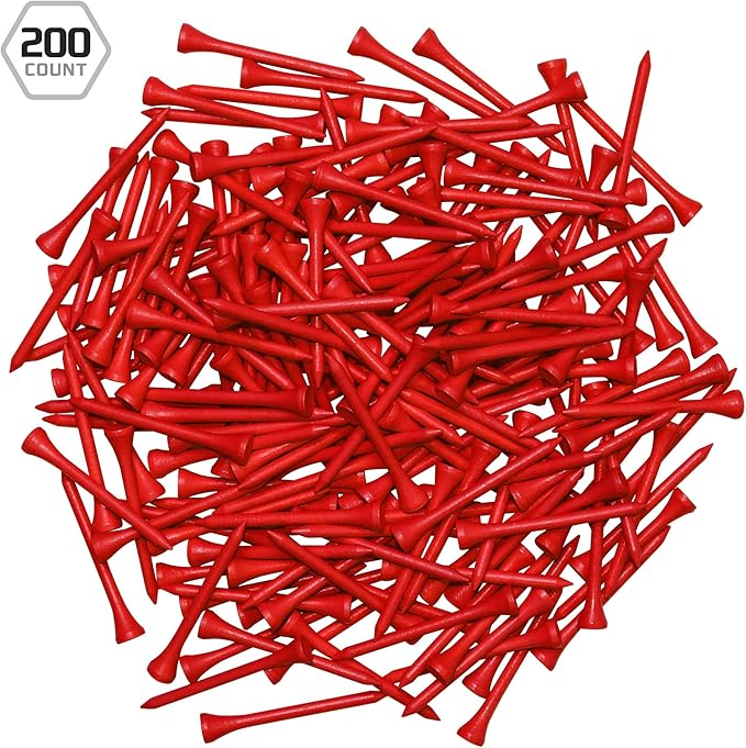 Izzo Wood Golf Tees (200 Pack)