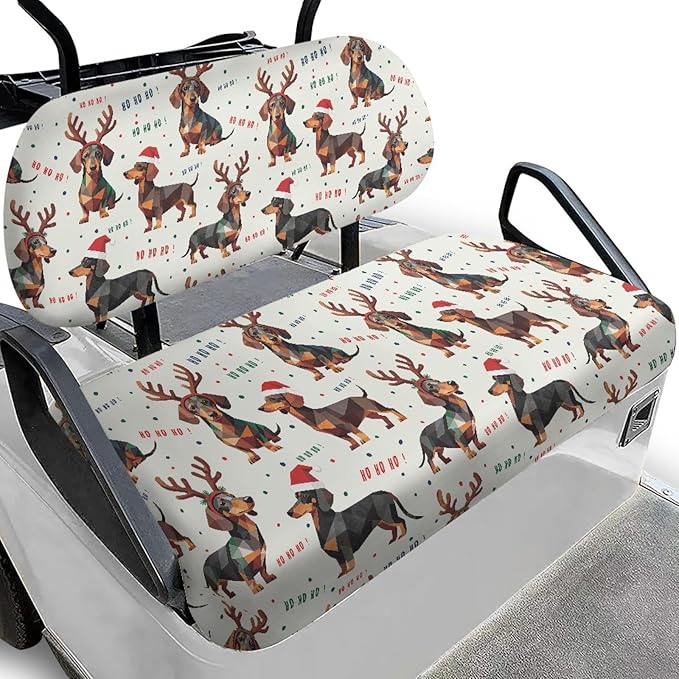 Fashion Print Golf Cart Seat Covers 2 Passenger Golf Cart Backrest Cover Golf Cart Seat Towel Gift for Friends