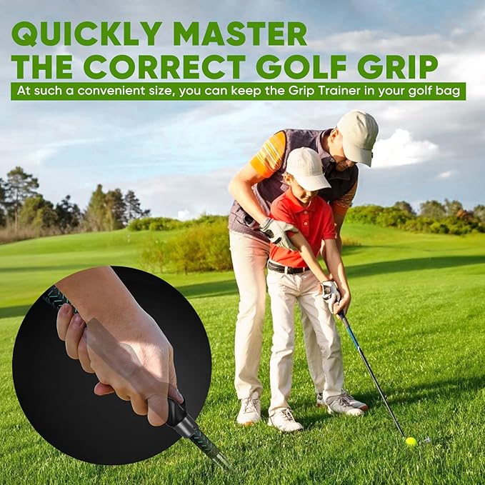 Golf Grip Trainer, Golf Training Aid, Easy To Carry to the Practice Area, Grip Trainer Club to Help Train Correct Hand Position, Golf Accessories Improve Your Swing Rhythm