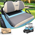 10L0L Golf Cart Seat Covers Universal for Yamaha G29 Drive2 Club Car DS Precedent Tempo Standard Front Seats, Breathable Mesh Bench Seat Cover, No Drilling Seat Cushion - All-Season Comfort