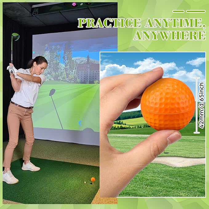30 Pcs Foam Golf Practice Balls Soft Foam Balls for Golf Practice Realistic Feel and Flight Sport Training