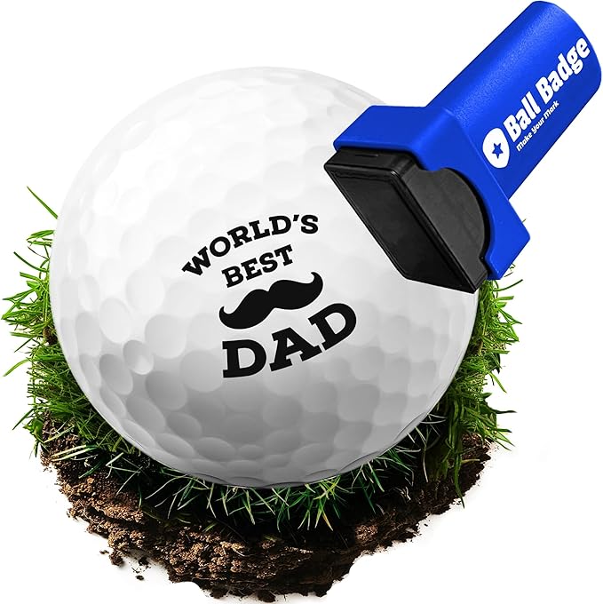 Ball Badge - Golf Ball Stamp (The Icon Series), Golf Ball Marker, Reusable Golf Ball Marking Tool to Identify Golf Balls