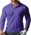 Men's Long Sleeve Golf Shirt Quick Dry 3 Button Work Fishing Outdoor Casual Collar Shirt