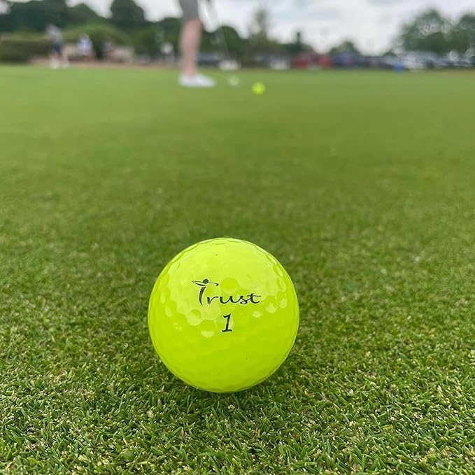 Trust Golf Ball I K8 Bison I Urethane Cover with Reactive Core I 3-Pcs I for Different Swing Speed I 12, 48, or 100 Balls I