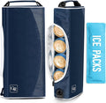 Golf Cooler Bag with Ice Packs - Golf Gifts for Men Fits in Golf Bags Golf Accessories Fathers Day Dad Gifts from Daughter Son Wife - Keeps 6 Beer Cans or 2 Wine Bottles Cold for Hours