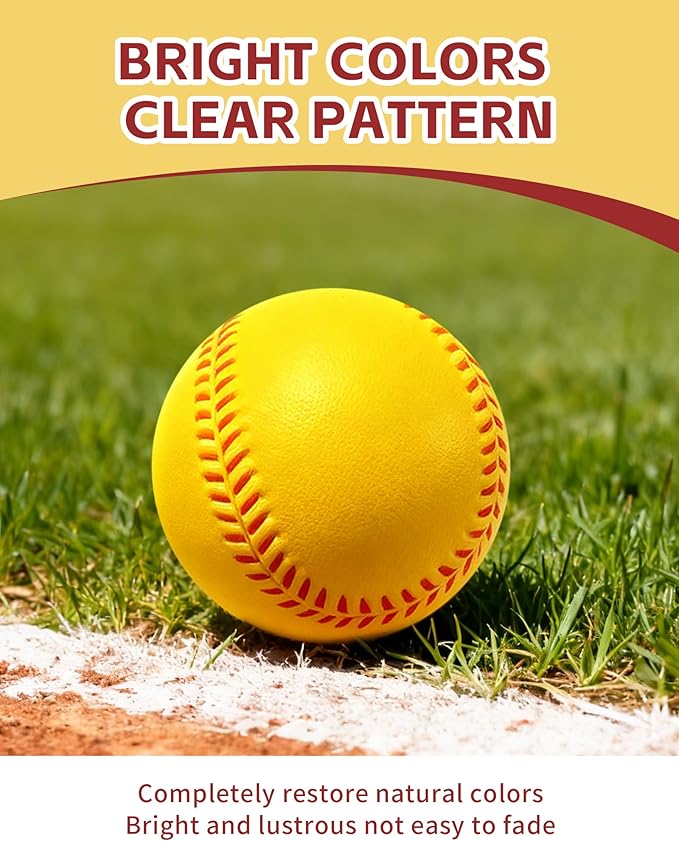 Tarutaru 20 Pack Foam Balls for Baseballs & Softballs - Soft Practice Baseballs for Hitting, Pitching, Batting Training, Indoor & Outdoor Sport Diameter 2.83in