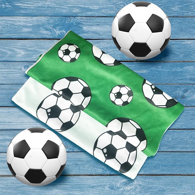 OPSO Soccer Cooling Towel Set, 40 x 12 inches, 12 Pack, Microfiber Sports Towels for Baseball, Soccer, Golf LCE Towel Microfiber Sports Towels for Player