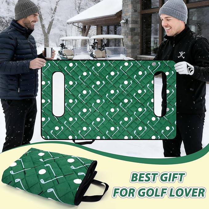 Golf Cart Seat Covers Winter Plush Universal Seat Towel Blanket with Soft Plush Surface for 2 Person Seats Golf Cart Accessories, 49.7"x 28.8"