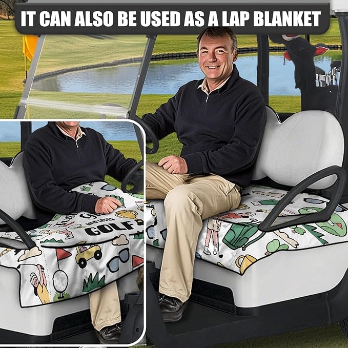Golf Cart Seat Covers Universal Golf Cart Seat Cover Blanket Cushion Cover Sports Golf Cart Accessories