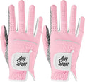 Amy Sport Golf Gloves Women's Upgrade Rain Grip Left Hand Weathersof Value 2 Pack, Right Handed Golfer Hot Wet All Weather Glove for Women Girls Ladies, Fit Size Small Medium Large