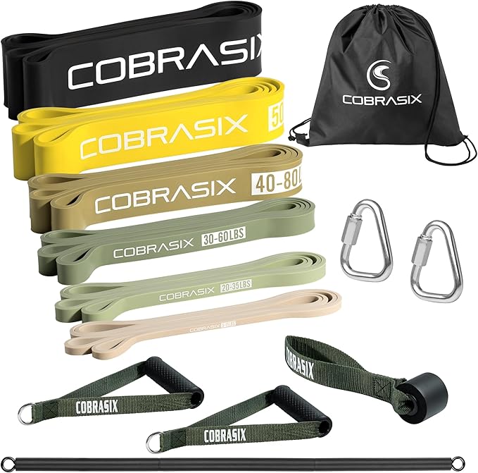 Resistance Bands | Long Resistance Bands for Working Out | Pull-Up Bands for Strength Training, Physical Therapy, Stretching, WOD | Exercise Bands for Home Gym | Workout Bands | Men and Women