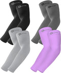 BHYTAKI UV Sun Protection Arm Sleeves, UPF 50 Sports Cooling Arm Compression Sleeves for Men Women Teenager
