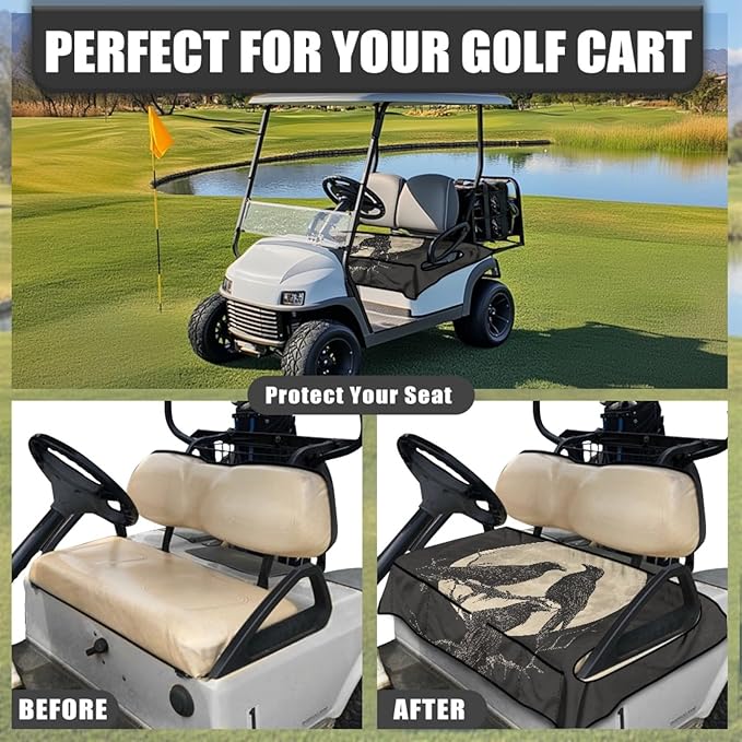 Golf Cart Seat Covers Universal Golf Cart Seat Cover Blanket Cushion Cover Sports Golf Cart Accessories