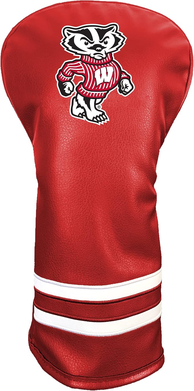 Team Golf NCAA Vintage Driver Golf Club Headcover (Printed), Form Fitting Design, Retro Design with Fleece Lining for Extra Club Protection