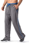 MAGNIVIT Men's Lightweight Sweatpants Loose Fit Open Bottom Mesh Athletic Pants with Zipper Pockets