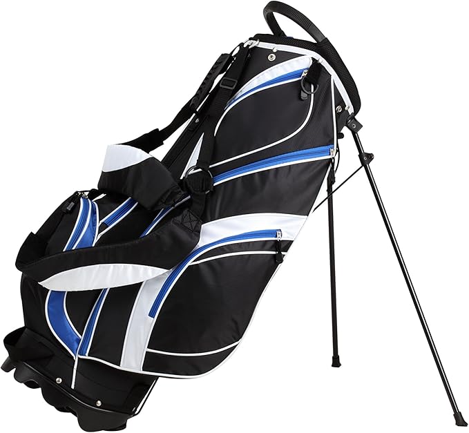 Precise S7 Men's Complete Right Handed Golf Club Set | Complete Regular & Tall Mens Golf Clubs Set | with 4 HC's, Lightweight Shafts & Spacious Stand Bag w/Storage Pockets & Dual Straps for Carrying