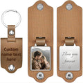 Custom Keychains with Picture Personalized Photo Logo Text Customized Key Chain for Boyfriend Dad Men Women Gifts