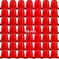 KUUQA 50Pcs Red Drawstring Backpack Bag Sack Drawstring Bags Bulk String Bags Storage Bags for Sport Gym Traveling