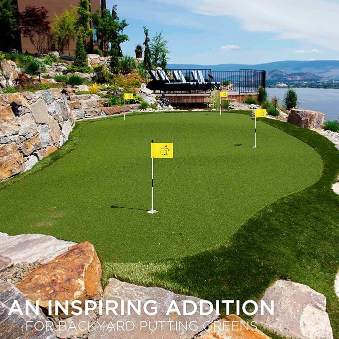 Themed Golf Flag Mini, 8x6 Inch, Double-Sided Silk-Screened, Fade-Resistant 420D Nylon, Ideal for Backyard Practice Putting Green