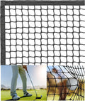 10ft, 15ft, 20ft Strong Durable Frequent Use Multi-Sports Barrier Net with Around Finished Seam Hitting Practice Nylon Netting High Impact in/Outdoor for Golf Baseball Hockey Soccer