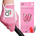 FINGER TEN Womens Golf Glove Right Handed Golfer Left Hand 1 Pack Golf Gloves Rain Grip Hot Wet All Weather Mesh for Women Girls Ladies Small Medium Large