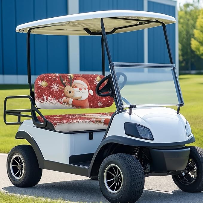 Fashion Print Golf Cart Seat Covers 2 Passenger Golf Cart Backrest Cover Golf Cart Seat Towel Gift for Friends