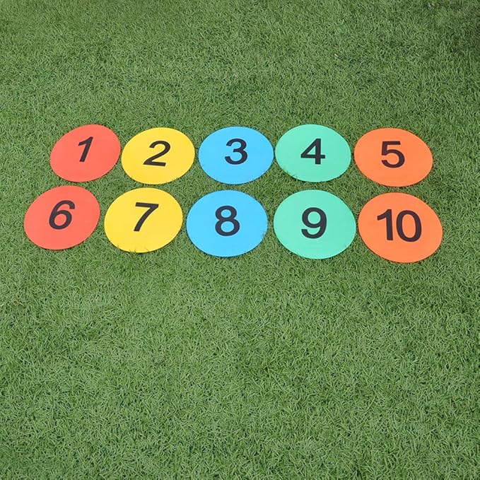 8inch Numbered Floor Spot Markers