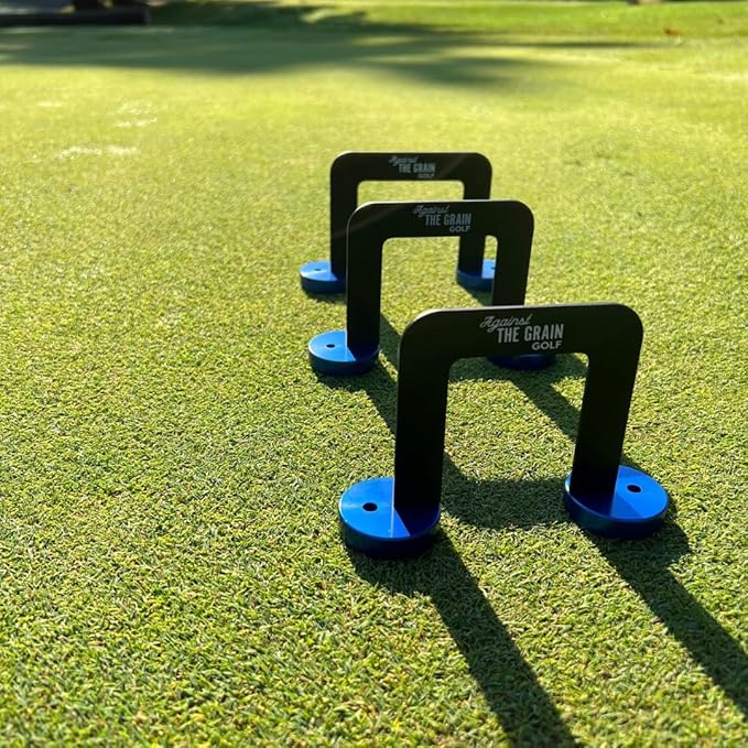 Golf Putting Gate 3 Pack with 6 Tees & Detachable Bases (Small, Medium, Large)