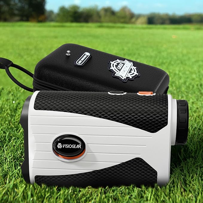 Golf Rangefinder with Slope, 1200 Yards Laser Range Finder for Golfer, 7X Magnification Range Finder Rechargeable Golf Accessories for Men, Flag Pole Locking Vibration
