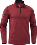 G Gradual Quarter Zip Pullover for Men Fleece Lined Sweatshirt Long Sleeve Winter Golf Shirt Mock Neck Polo Running Sweater