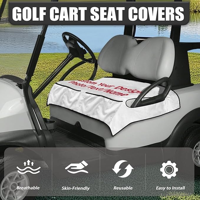 Golf Cart Seat Covers Universal Golf Cart Seat Cover Blanket Cushion Cover Sports Golf Cart Accessories