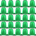 KUUQA 25Pcs Green Drawstring Backpack Bulk Drawstring Bags String Cinch Gym Backpack for Gym Sport Traveling