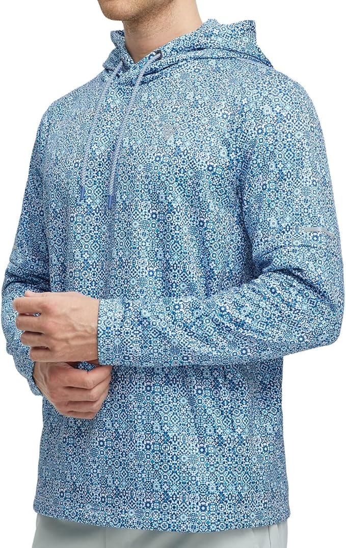 Hoodies for Men Golf Fleece Hooded Sweatshirts Dry Fit Athletic Lightweight Casual Midlayer Mens Hoodies Pullover
