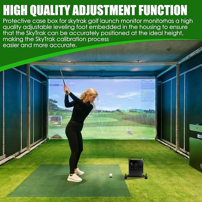 Protective Case for Skytrak, Protective Case Box with Handle for Skytrak Golf Launch Monitor Suitable for The First Gen Model Ball Not Included