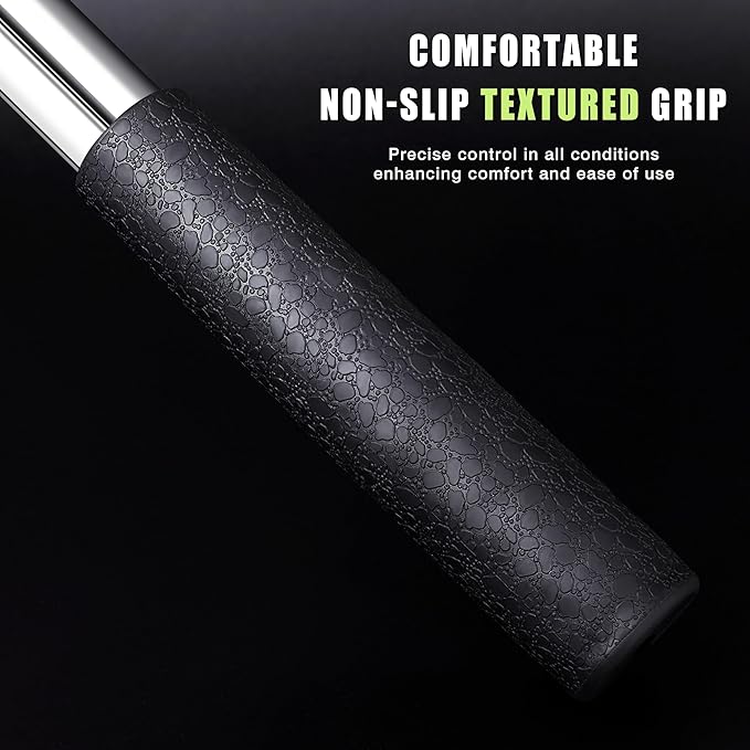 Golf Ball Retriever for Water，9Ft/12Ft/14.5Ft/16.3Ft Telescopic Stainless Steel with Locking Clip Golf Ball Retriever